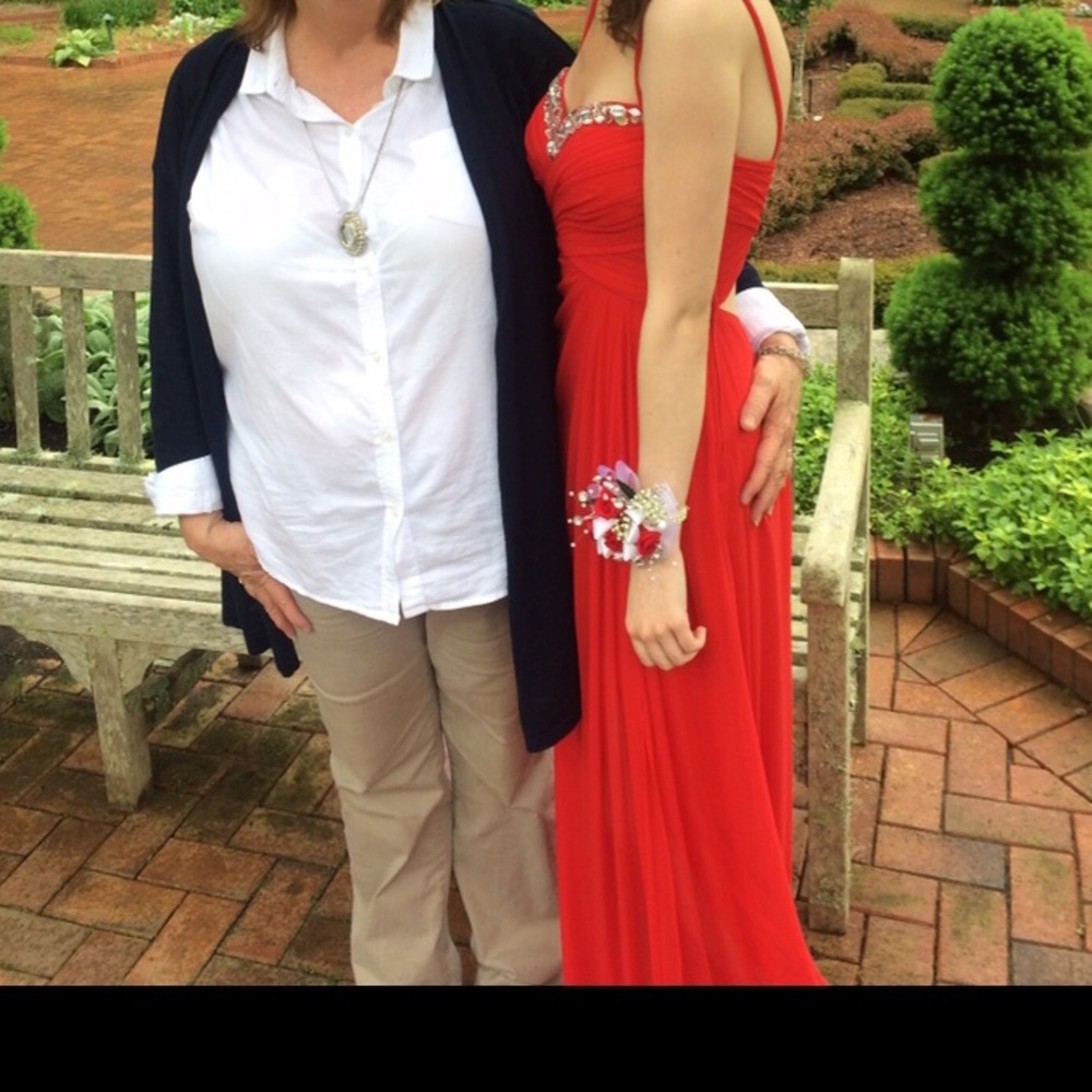 Red prom/formal dress, only worn once!